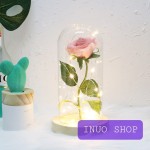 Rosa 24k con tira de luz parpadeante